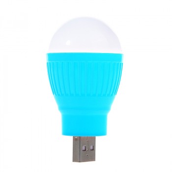 Экстрапортативная USB 2.0 LED-лампа формат Лампочка Голубой
