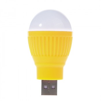Экстрапортативная USB 2.0 LED-лампа формат Лампочка Желтый