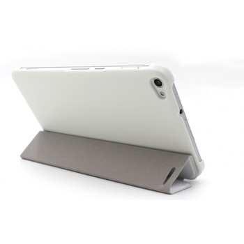 Чехол подставка сегментарный на поликарбонатной основе для Huawei MediaPad X2 Белый