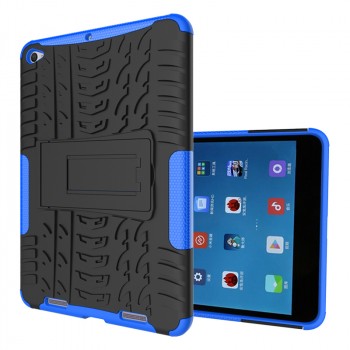 Двухкомпонентный силиконовый чехол с пластиковым бампером и подставкой для Xiaomi Mi Pad 2/MiPad 3 Синий