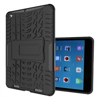 Двухкомпонентный силиконовый чехол с пластиковым бампером и подставкой для Xiaomi Mi Pad 2/MiPad 3 Черный