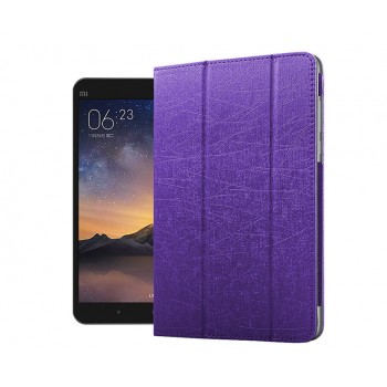 Сегментарный чехол подставка с рамочной защитой экрана текстура Золото для Xiaomi Mi Pad 2/MiPad 3 Фиолетовый