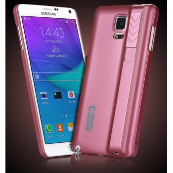 Пластиковый чехол со встроенным прикуривателем для Samsung Galaxy Note 4 Розовый