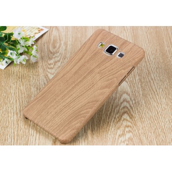 Силиконовый дизайнерский чехол текстура Дерево для Samsung Galaxy A5 Бежевый