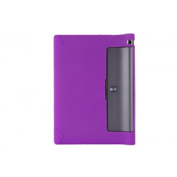 Силиконовый матовый непрозрачный текстурный чехол для Lenovo Yoga Tab 3 10 Фиолетовый