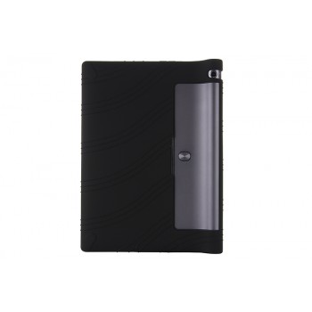 Силиконовый матовый непрозрачный текстурный чехол для Lenovo Yoga Tab 3 10 Черный