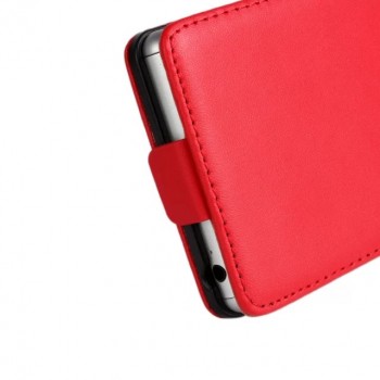 Чехол вертикальная книжка на пластиковой основе с магнитной застежкой для Sony Xperia Z3 Красный