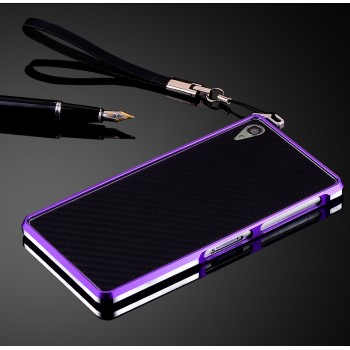 Металлический бампер для Sony Xperia Z3 Фиолетовый