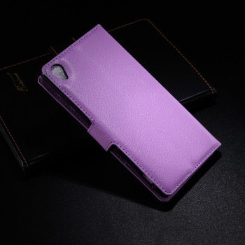 Чехол портмоне подставка с защелкой для Sony Xperia Z3 Фиолетовый
