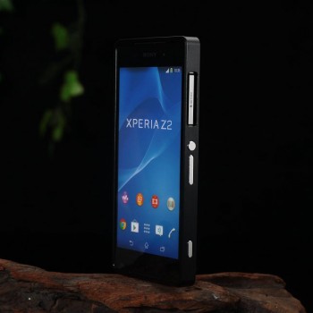 Металлический двухкомпонентный сборный бампер для Sony Xperia Z2 Черный