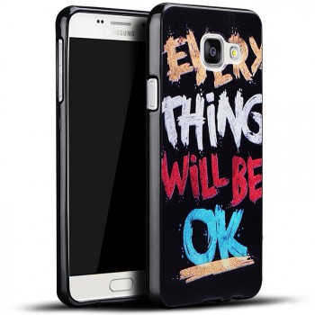 Силиконовый матовый непрозрачный чехол с принтом для Samsung Galaxy A3 (2016)