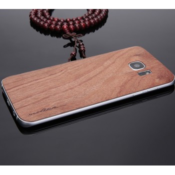 Экстратонкая клеевая натуральная деревянная накладка для Samsung Galaxy S7 Edge