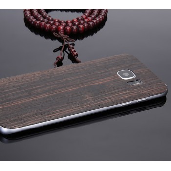 Экстратонкая клеевая натуральная деревянная накладка для Samsung Galaxy S7 Edge