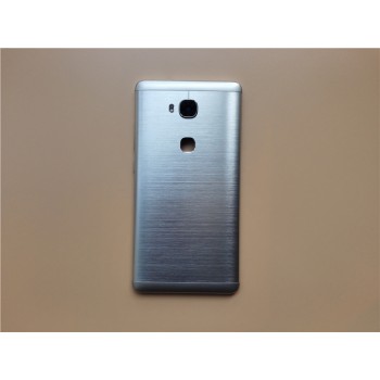 Пластиковый непрозрачный матовый встраиваемый чехол текстура Металл для Huawei Honor 5X