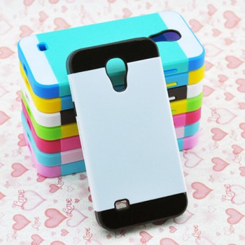 Двуцветный силикон-пластик чехол для Samsung Galaxy S4 Mini 