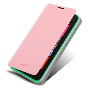 Чехол флип подставка водоотталкивающий для Nokia Lumia 530 Розовый
