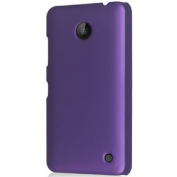 Пластиковый непрозрачный матовый чехол для Nokia Lumia 630 Фиолетовый