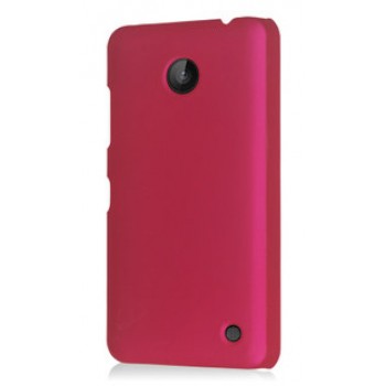 Пластиковый непрозрачный матовый чехол для Nokia Lumia 630 Пурпурный