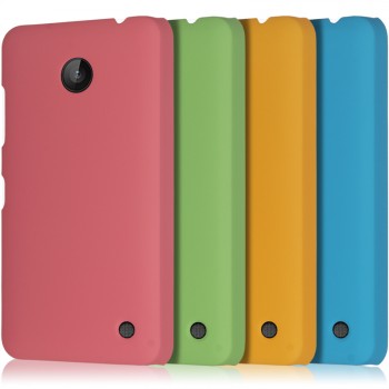 Пластиковый непрозрачный матовый чехол для Nokia Lumia 630