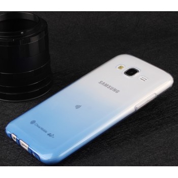 Силиконовый матовый полупрозрачный градиентный чехол для Samsung Galaxy J5