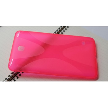 Силиконовый чехол X для Samsung Galaxy Tab 4 7.0 Розовый