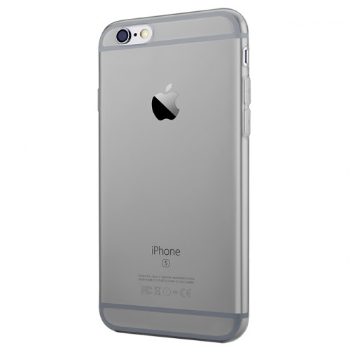 Ультратонкий силиконовый глянцевый транспарентный чехол для Iphone 6 Plus/6s Plus