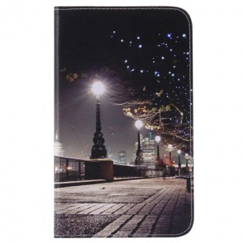 Чехол книжка подставка на непрозрачной силиконовой основе с отсеком для карт и полноповерхностным принтом для Samsung Galaxy Tab A 7 (2016)