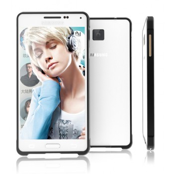 Металлический бампер для Samsung Galaxy Alpha Черный