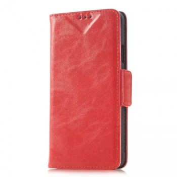 Чехол портмоне подставка с защелкой для Samsung Galaxy Alpha Красный