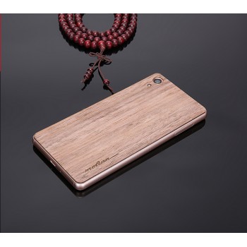 Экстратонкая клеевая натуральная деревянная накладка для Sony Xperia XA