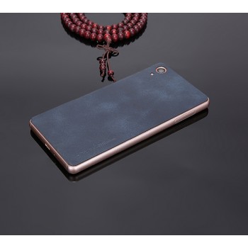 Экстратонкая клеевая кожаная накладка для Sony Xperia XA