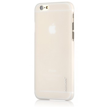 Пластиковый непрозрачный матовый чехол для Iphone 6 Plus Белый