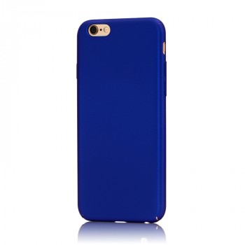 Пластиковый непрозрачный матовый чехол с улучшенной защитой элементов корпуса для Iphone 6 Plus Синий