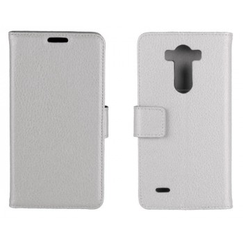 Чехол портмоне подставка с защелкой для LG G3 S Белый