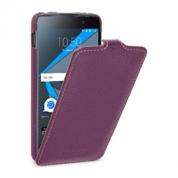 Кожаный чехол вертикальная книжка (премиум нат. кожа) для BlackBerry DTEK50