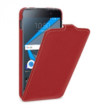 Кожаный чехол вертикальная книжка (премиум нат. кожа) для BlackBerry DTEK50