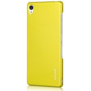Ультратонкий премиум пластиковый чехол для Sony Xperia Z3 Желтый