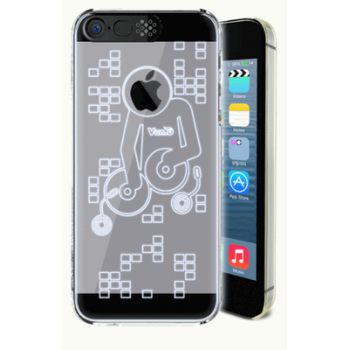 Транспарентный пластиковый чехол со светорассеивающим принтом и шторкой для вспышки для Iphone 6 Plus