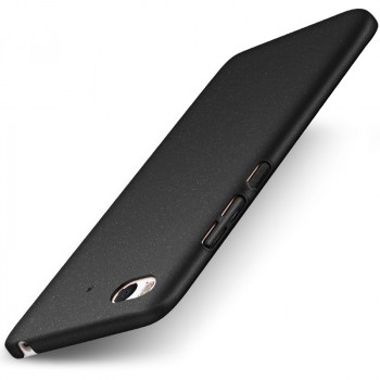 Пластиковый непрозрачный матовый чехол Металлик с улучшенной защитой элементов корпуса и повышенной шероховатостью для Xiaomi Mi5S Черный