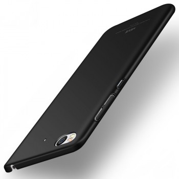 Пластиковый непрозрачный матовый чехол с улучшенной защитой элементов корпуса для Xiaomi Mi5S Черный