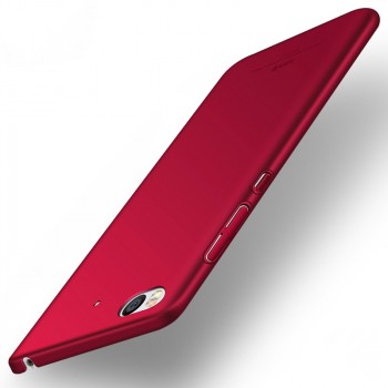 Пластиковый непрозрачный матовый чехол с улучшенной защитой элементов корпуса для Xiaomi Mi5S Красный