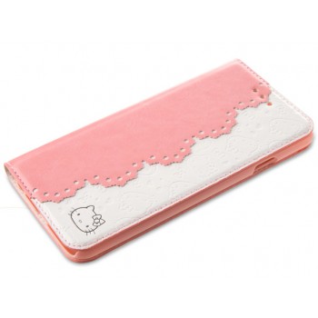 Чехол флип-подставка серия HelloKitty для Iphone 6 Розовый