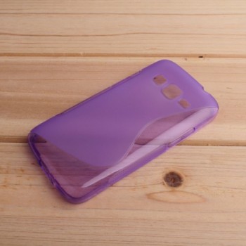 Силиконовый матовый чехол с нескользящей текстурой S для Samsung Galaxy J5 Фиолетовый