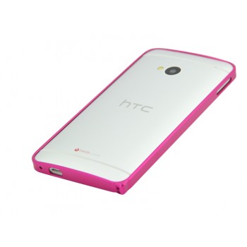Металлический бампер для HTC One (M7) One SIM (для модели с одной сим-картой) Пурпурный