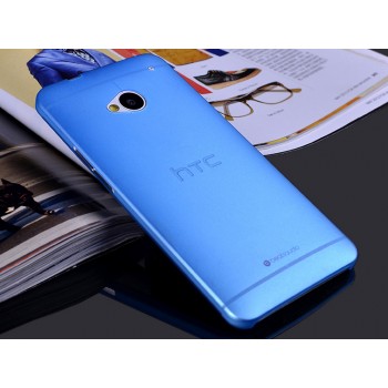 Пластиковый матовый полупрозрачный чехол для HTC One (М7) One SIM (Для модели с одной сим-картой)