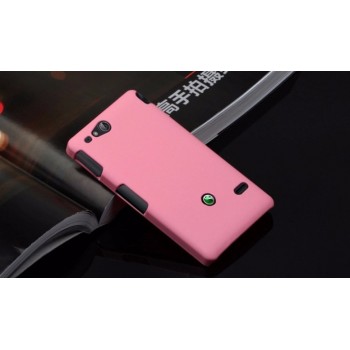 Чехол пластиковый для Sony Xperia go Розовый