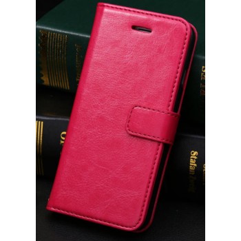 Чехол портмоне подставка с защелкой и отсеками для карт для Iphone 6 Plus Пурпурный