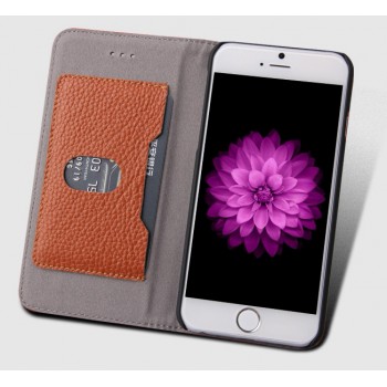 Кожаный чехол флип подставка со слотом для карты для Iphone 6 Plus