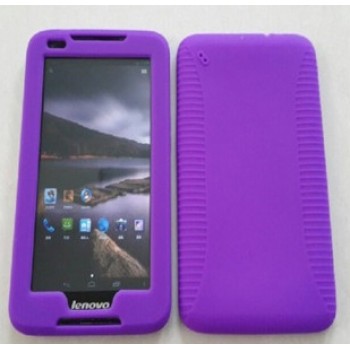 Силиконовый усиленный чехол для планшета Lenovo IdeaTab A1000 Фиолетовый