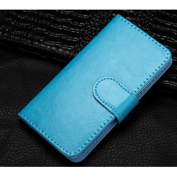 Чехол портмоне подставка с защелкой для Xiaomi RedMi Note 2 Синий